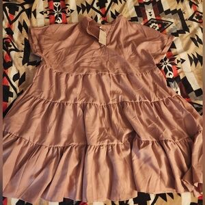 Emery rose smock layered dress 2x
